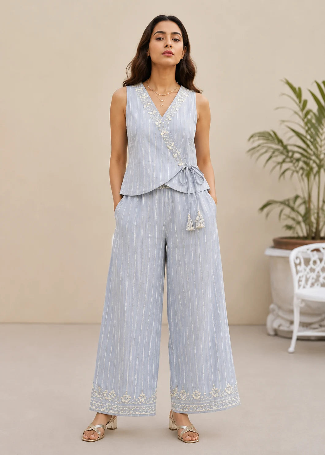 The Celeste Embroidered Co-ord Set