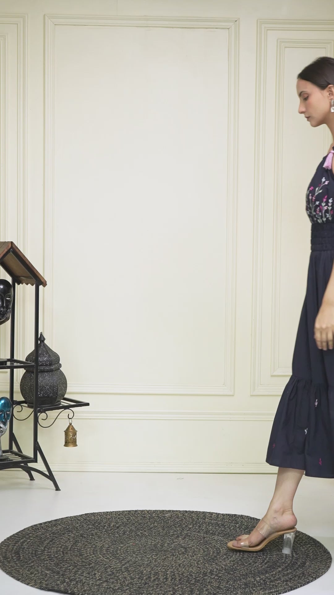 Load video: Midnight Bloom Maxi